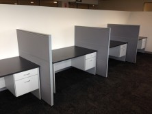  Axis 18 Desks 1500 X 750 With Fitted Pedestal. Choice Of MM1 Or MM2 Melamine Colour Range